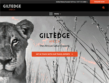 Tablet Screenshot of giltedgeafrica.com